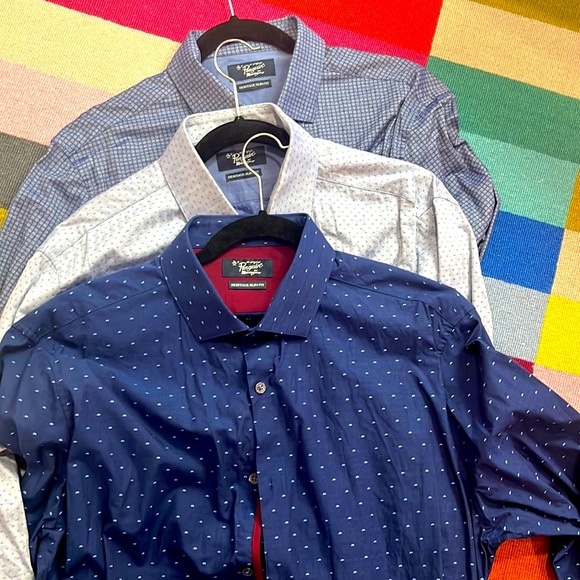 Original Penguin Other - Bundle of 3 Original Penguin button down long sleeve 100% cotton 16 1/2 NECK